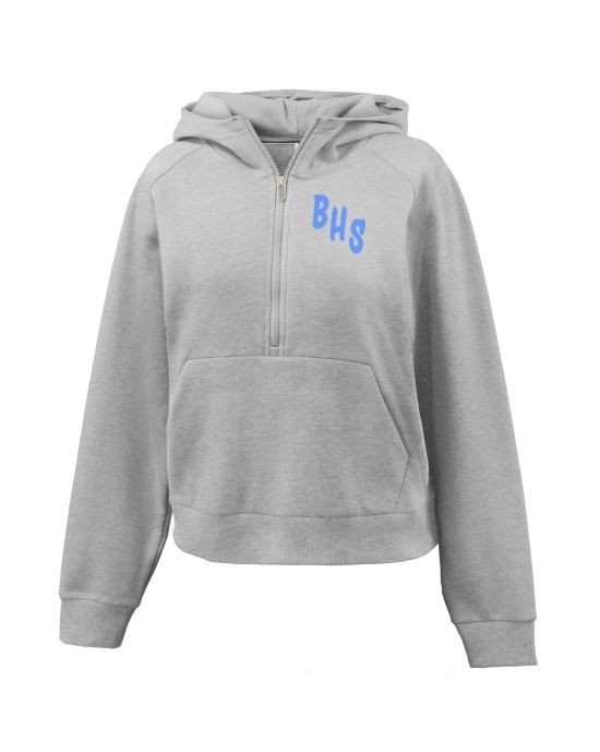 womens half-zip hoodie