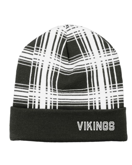 mega-plaid beanie