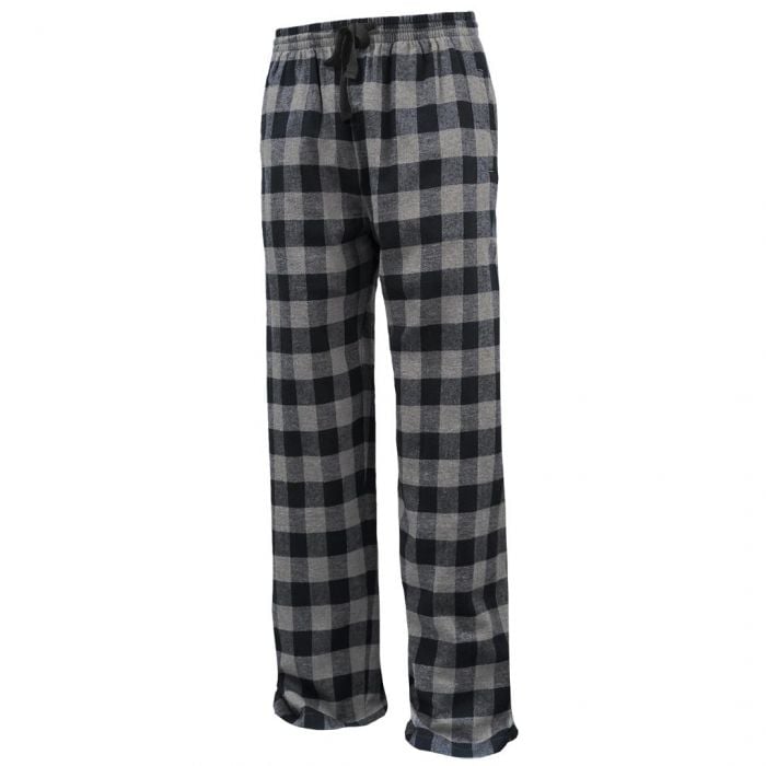 Black and white flannel pants sales