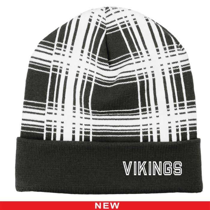 mega-plaid beanie