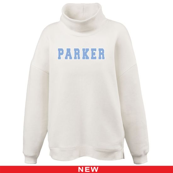 womens oversize mockneck