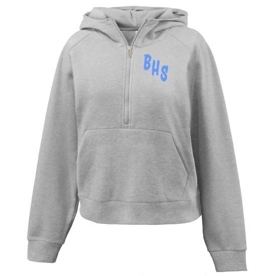 womens half-zip hoodie