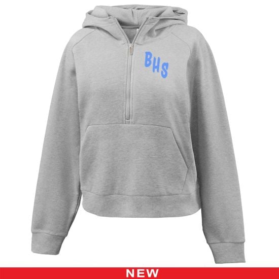 womens half-zip hoodie