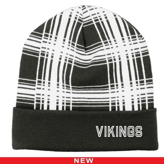 mega-plaid beanie